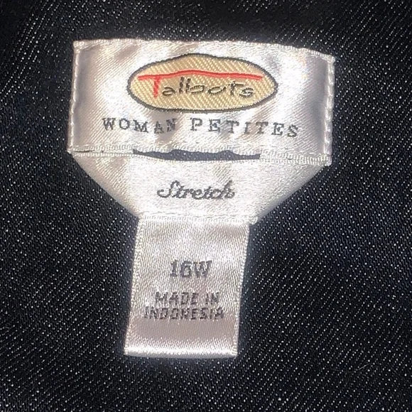 ☆ Talbots petites stretch 16W denim jacket - Picture 4 of 7